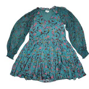 sachin and babi light blue dress ALMAIS Leela Embroidered Mini Dress Clothing Beige